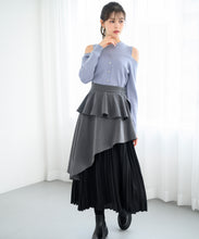 画像をギャラリービューアに読み込む, 肩開きレイヤード風ニット/MM448316