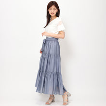 画像をギャラリービューアに読み込む, シアーティアードスカート/MM427208