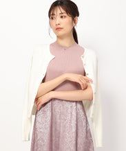 画像をギャラリービューアに読み込む, ベーシック金釦カーディガン/MM438406 (ホワイト)