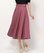 画像をギャラリービューアに読み込む, サイドバックルフレアスカート/MM437210 (ピンク)