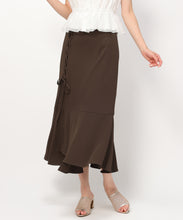 画像をギャラリービューアに読み込む, レースアップスカート/MM437208 (ブラウン)