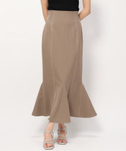 画像をギャラリービューアに読み込む, 配色ステッチマーメイドスカート/MM437203 (モカ)