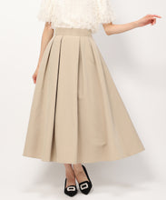 画像をギャラリービューアに読み込む, タックボリュームカラースカート/MM437202 (ベージュ)