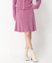 画像をギャラリービューアに読み込む, シャギーAラインニットスカート/MM437205 (ピンク)