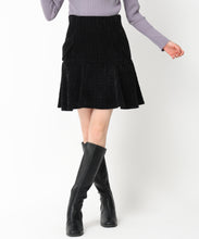 画像をギャラリービューアに読み込む, ラメツイードミニスカート/MM437217 (ブラック)