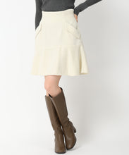 画像をギャラリービューアに読み込む, ラメツイードミニスカート/MM437217 (アイボリー)