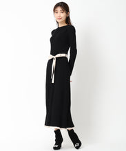 画像をギャラリービューアに読み込む, ベーシック配色Aラインニットワンピース/MM437408