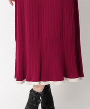 画像をギャラリービューアに読み込む, ベーシック配色Aラインニットワンピース/MM437408