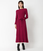 画像をギャラリービューアに読み込む, ベーシック配色Aラインニットワンピース/MM437408