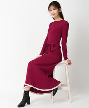 画像をギャラリービューアに読み込む, ベーシック配色Aラインニットワンピース/MM437408