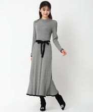 画像をギャラリービューアに読み込む, ベーシック配色Aラインニットワンピース/MM437408