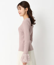 画像をギャラリービューアに読み込む, フェザー袖リブニット/MM438309