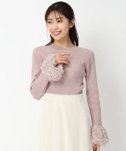 画像をギャラリービューアに読み込む, フェザー袖リブニット/MM438309