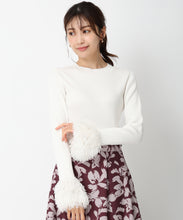 画像をギャラリービューアに読み込む, フェザー袖リブニット/MM438309