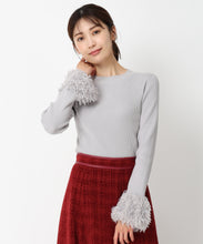 画像をギャラリービューアに読み込む, フェザー袖リブニット/MM438309