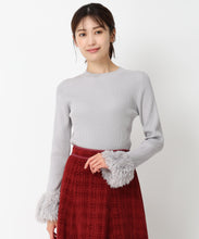 画像をギャラリービューアに読み込む, フェザー袖リブニット/MM438309