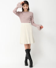 画像をギャラリービューアに読み込む, フェザー袖リブニット/MM438309