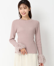 画像をギャラリービューアに読み込む, フェザー袖リブニット/MM438309