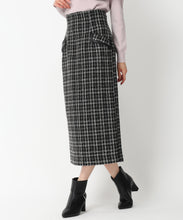 画像をギャラリービューアに読み込む, ラメツイードタイトスカート/MM447201 (ブラック)