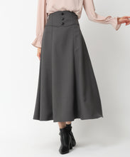 画像をギャラリービューアに読み込む, コルセットベルトAラインスカート/MM447204 (グレー)
