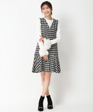 画像をギャラリービューアに読み込む, ツイードミニジャンスカ/MM447403 (ブラック)