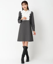 画像をギャラリービューアに読み込む, フリルブラウスミニワンピース/MM447404