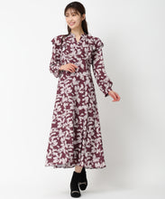 画像をギャラリービューアに読み込む, バイカラーフラワーワンピース/MM447411