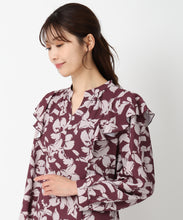 画像をギャラリービューアに読み込む, バイカラーフラワーワンピース/MM447411