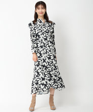 画像をギャラリービューアに読み込む, バイカラーフラワーワンピース/MM447411