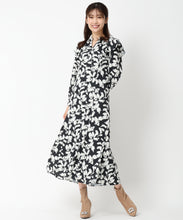 画像をギャラリービューアに読み込む, バイカラーフラワーワンピース/MM447411