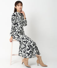 画像をギャラリービューアに読み込む, バイカラーフラワーワンピース/MM447411