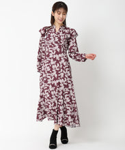 画像をギャラリービューアに読み込む, バイカラーフラワーワンピース/MM447411