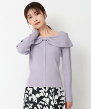 画像をギャラリービューアに読み込む, 2wayリボンケープカラーニット/MM448302