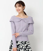 画像をギャラリービューアに読み込む, 2wayリボンケープカラーニット/MM448302