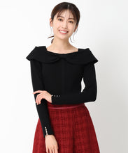 画像をギャラリービューアに読み込む, 2wayリボンケープカラーニット/MM448302