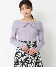 画像をギャラリービューアに読み込む, 2wayリボンケープカラーニット/MM448302