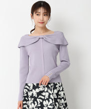 画像をギャラリービューアに読み込む, 2wayリボンケープカラーニット/MM448302