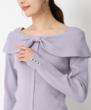 画像をギャラリービューアに読み込む, 2wayリボンケープカラーニット/MM448302