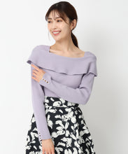 画像をギャラリービューアに読み込む, 2wayリボンケープカラーニット/MM448302