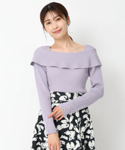 画像をギャラリービューアに読み込む, 2wayリボンケープカラーニット/MM448302