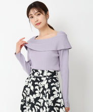 画像をギャラリービューアに読み込む, 2wayリボンケープカラーニット/MM448302