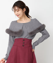 画像をギャラリービューアに読み込む, 2wayケープファーニット/MM448305