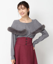 画像をギャラリービューアに読み込む, 2wayケープファーニット/MM448305