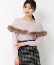 画像をギャラリービューアに読み込む, 2wayケープファーニット/MM448305 (ベージュ)