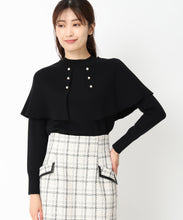 画像をギャラリービューアに読み込む, パールケープニット/MM448307 (ブラック)