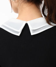 画像をギャラリービューアに読み込む, シアーダブル衿2wayニット/MM448309