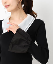 画像をギャラリービューアに読み込む, シアーダブル衿2wayニット/MM448309