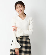 画像をギャラリービューアに読み込む, シアーダブル衿2wayニット/MM448309