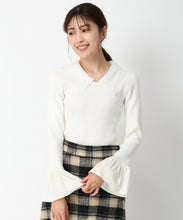 画像をギャラリービューアに読み込む, シアーダブル衿2wayニット/MM448309