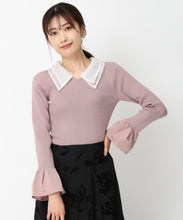 画像をギャラリービューアに読み込む, シアーダブル衿2wayニット/MM448309